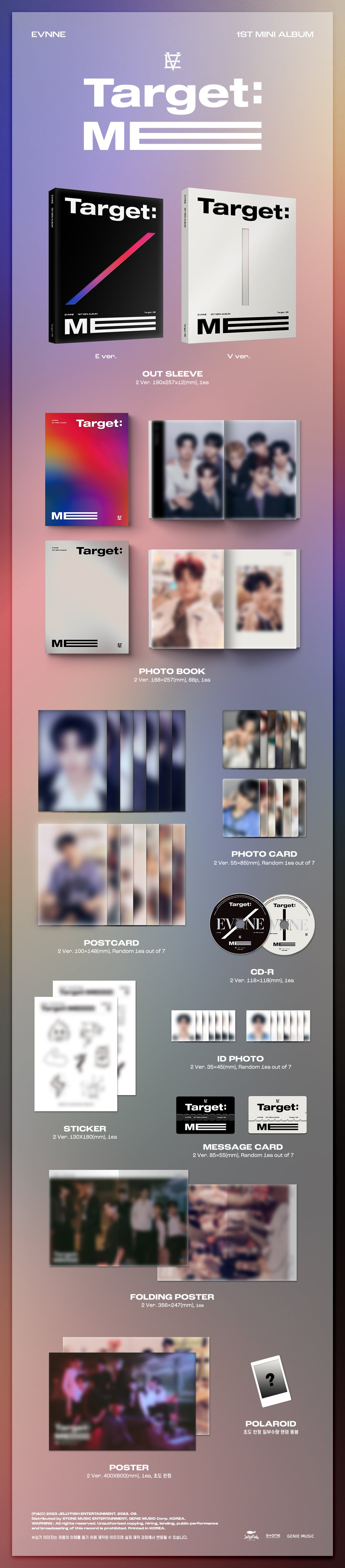 EVNNE TARGET:ME everline ラキドロ パク ハンビン BOYS PLANET」出演パク・ハンビン＆ケイタら所属EVNNE、1stミニ